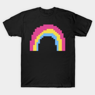 Pan Pride Rainbow Pixel Art T-Shirt